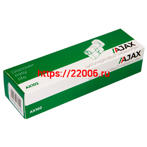 Цилиндровый Ajax (Аякс) механизм (AX100/90) AX1000Key90 (40+10+40) CP хром фото 2