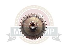 Звезда 28 зуб. ведомая в сборе с валом d22-30мм, шпонка 7мм, LIFAN 173-190F-R (23571)