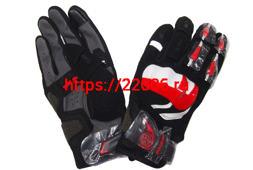 Перчатки SCOYCO (оригинал) MC-117W, красные, р-р XL