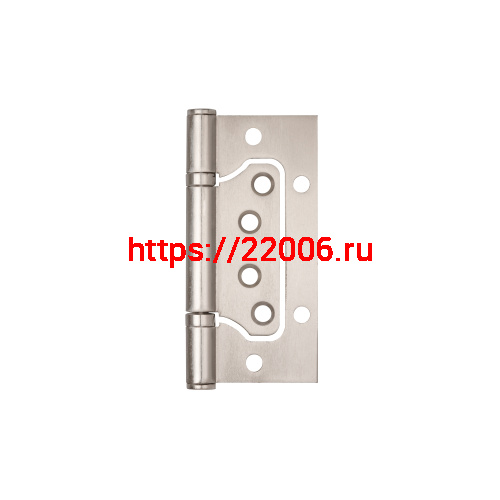 Петля Ajax (Аякс) универсальная без врезки IN4000W SN (100/P-2B 100x2,3) мат.никель фото 3