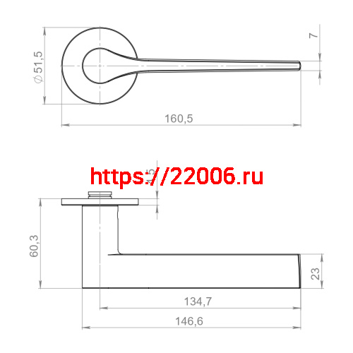 Ручка Armadillo (Армадилло) раздельная R.YM.CREME AC-9 медь фото 3