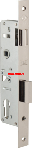Корпус Kale kilit (Кале килит) узкопрофильного замка с защёлкой 153 (25 mm) w/b (никель)