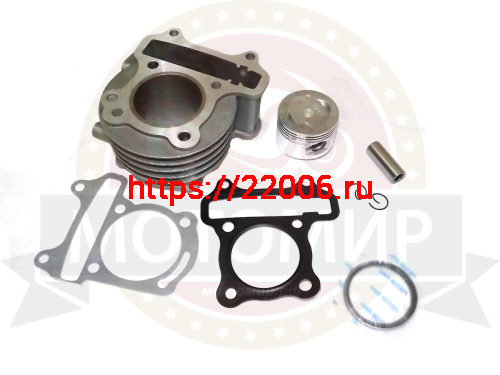 Цилиндр в сборе с поршнем 4-х такт. скутер (100см3 Тюнинг) 50,00 мм (под шпильки 125 см3) фото 2