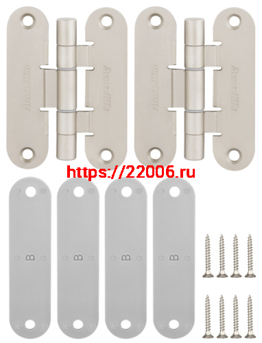 Петля Armadillo (Армадилло) универсальная OPTIMUM SN Мат. никель фото 3