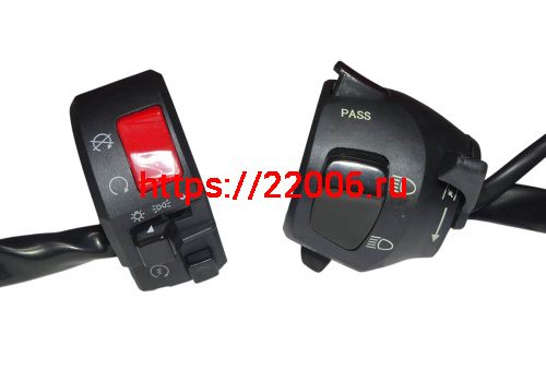 Переключатель HIRO 250 левый+правый, в сборе (T76H040102A00100+T76H040101A00100) фото 2 Переключатель HIRO 250 левый+правый, в сборе (T76H040102A00100+T76H040101A00100) фото 2