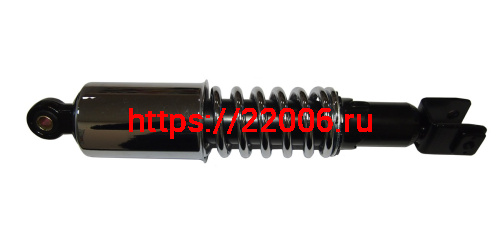 Амортизатор задний (L-355mm, D1-12mm, H1-20.5mm, D2-M10mm, Ухо-29mm) Урал, Днепр хром (Пр) упак16шт)