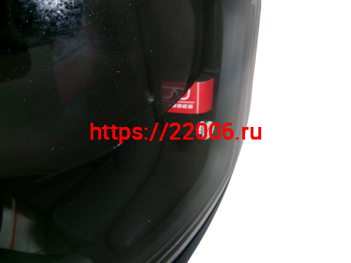 Шлем TVS RACING (Индия) STREET D/V NAVY BLUE RED размер XL, + пинлок в комплекте, очки фото 7