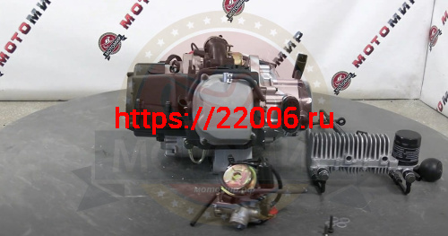 Двигатель Stels Капитан150 4х т. 150 см3 157QMJ (GY6-150) моноблок с редуктором в сборе, масл.охлажд фото 4