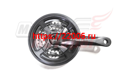 Шатуны 3зв. 42-34-24зуб/шатуны 170мм под квадр. вал "L-POWER" HDL-A05 алюм. покр. пластиком (компл)