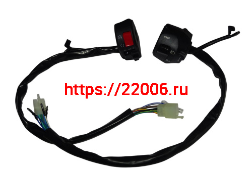 Переключатель HIRO 250 левый+правый, в сборе (T76H040102A00100+T76H040101A00100) Переключатель HIRO 250 левый+правый, в сборе (T76H040102A00100+T76H040101A00100)