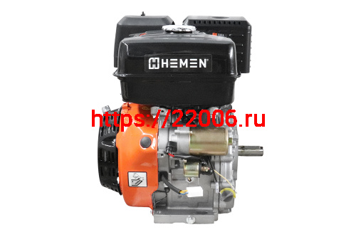 Двигатель HEMEN 21,0 л.с. с катушкой 15А180Вт 192F-3E (458 см3) электростартер, вал 25 мм фото 2