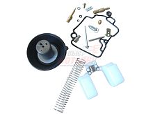 Ремкомплект карбюратора 4х такт. GY6-80 (139 QMB) с МЕМБРАНОЙ d=18 (17 позиций)