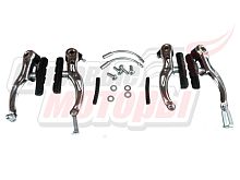 Тормоз v-brake стальной (набор передний + задний) высота рамки 110 мм (SAIGUAN)