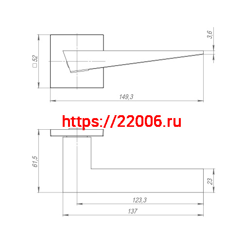 Ручка Ajax (Аякс) раздельная K.JS51.TRIO SSG-39 сатинированное золото фото 2