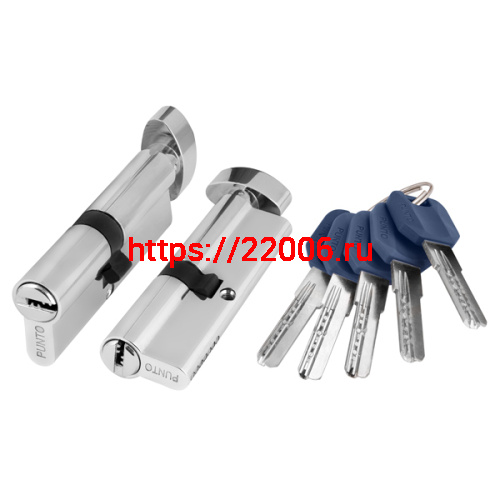 Цилиндровый Punto (Пунто) механизм (Z402/90) Z4002Knob90(40+10+40) с вертушкой CP хром
