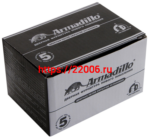 Петля Armadillo (Армадилло) скрытой установки U3D6200L AB левая (Architect 3D-ACH 60) бронза 60 кг фото 3
