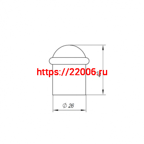 Упор Punto (Пунто) дверной напольный DFIX/F40 (DS PF-40 ) CFB-18 кофе глянец фото 3