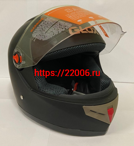 Мотошлем закрытый GLOX-806 (M) черный матовый