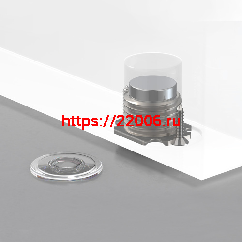 Упор Armadillo (Армадилло) дверной скрытый STELS TR Прозрачный фото 4