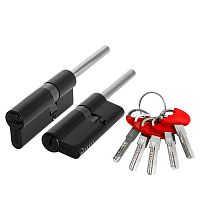 Цилиндровый Fuaro (Фуаро) механизм D-PRO5007 Tang 80 w/k (45+10+25) BL-24 черный 5Key без верт.