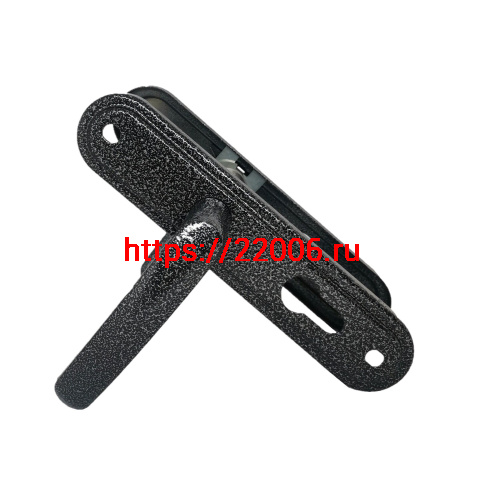 Ручка дверная Absolyute (Абсолют) на планке РФ1-55.08 (серебро)