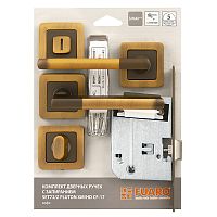 Комплект ручек Fuaro (Фуаро) с защелкой c запиранием SET72/Z PLUTON XM/HD CF-17 кофе