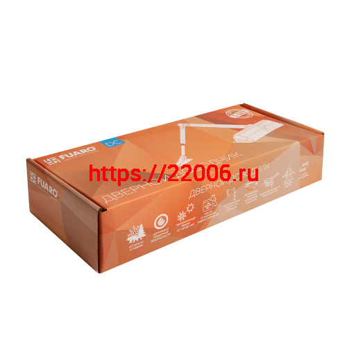 Доводчик Fuaro (Фуаро) дверной DC20-4/TS-68 Hold Open WH до 85 кг (белый) фото 2
