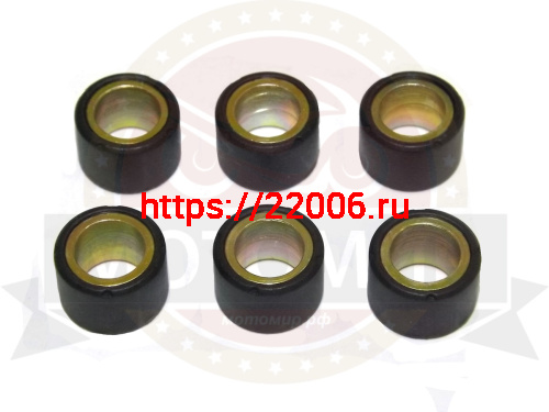 Ролик вариатора (компл 6 шт.) 16х13 6,0 гр GY6-50, 139QMB (НАБОР) Ролик вариатора (компл 6 шт.) 16х13 6,0 гр GY6-50, 139QMB (НАБОР)
