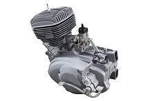 Двигатель Пл5 (реставр.) с карбюратором (протестированный) (новые: барабан сцепл., диски сцепл, цепь, подшипники, проводка, поршень, кольца, прерывате