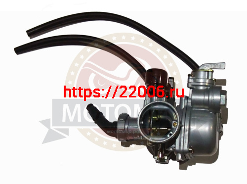 Карбюратор PZ25 с бензокраном, ручной подсос справа