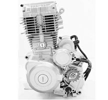 Двигатель 150см3 162FMJ CG-150, (карб., кат.зажиг., рычаг кик., ножка перек, крышка ведущей звезды)