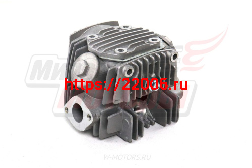 Головка цилиндра Delta, Zodiak, OB-70 в сборе 52,4 мм (110см3) с декомпрессором СЕРЕБРИСТАЯ фото 3