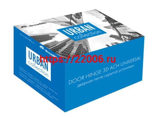 Петля Armadillo (Армадилло) скрытой установки U3D6000 SN (11160UN3D) мат. никель фото 5