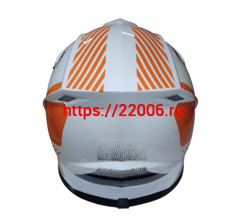 Шлем кроссовый KIRIN QL-128S, черный, красный, черн-крас, чер-желт, размер L фото 4