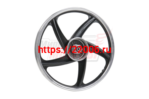 Обод Delta, Zodiak,Alpha,ОВ-70 1,40-17 литой передний 17" ТИП2(ЧЕРНЫЙ) подшипник 6300-RS(под ось d10)