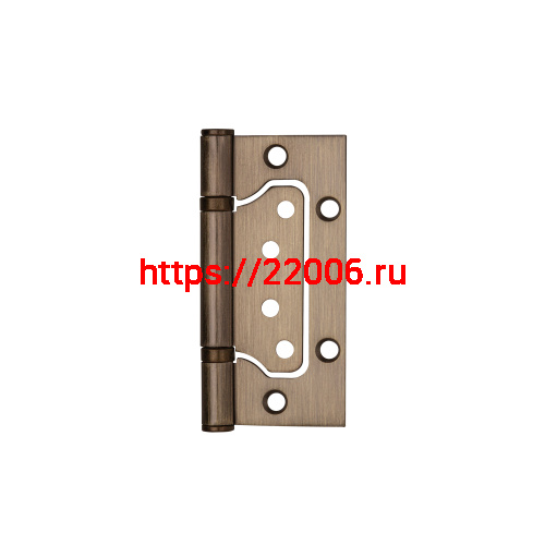 Петля Ajax (Аякс) универсальная без врезки IN4000W AB (100/P-2B 100x2,3) бронза фото 3
