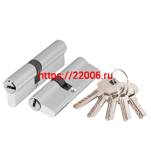 Цилиндровый Ajax (Аякс) механизм (AX200/70) AX2000Key70 (30+10+30) CP хром