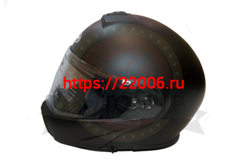 Шлем модуляр YM-929_3 "YAMAPA", (подбородок откидывается) TRANSFORMER, черный матовый, разм. XL NEW фото 4