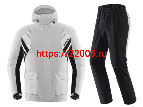 Дождевик SCOYCO RC09 серый с черным, р-р  XL