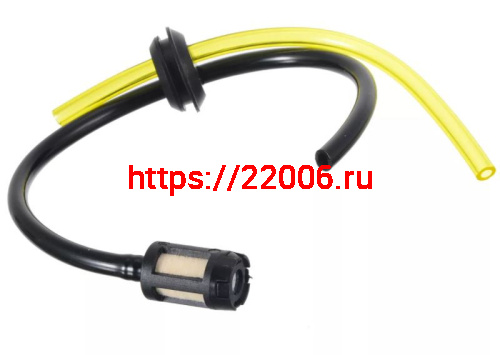 Бензошланг с уплотнителем и топливным фильтром для триммера (широкая прорезь)