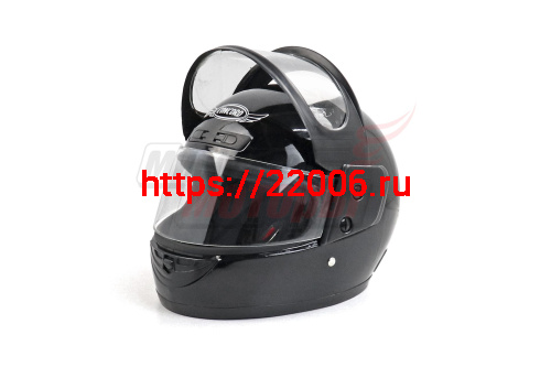 Шлем CONCORD XZF01 чёрный глянцевый ОДНОЦВЕТНЫЙ "S,M,L,XL,XXL" (интеграл)