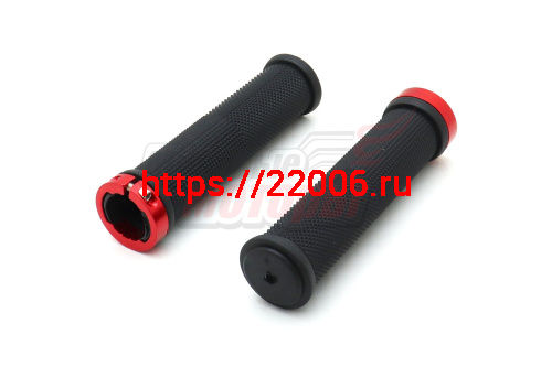 Ручки руля Вело 130мм (пара) один алюминиевый наконечник (разные цвета) Ручки руля Вело 130мм (пара) один алюминиевый наконечник (разные цвета)