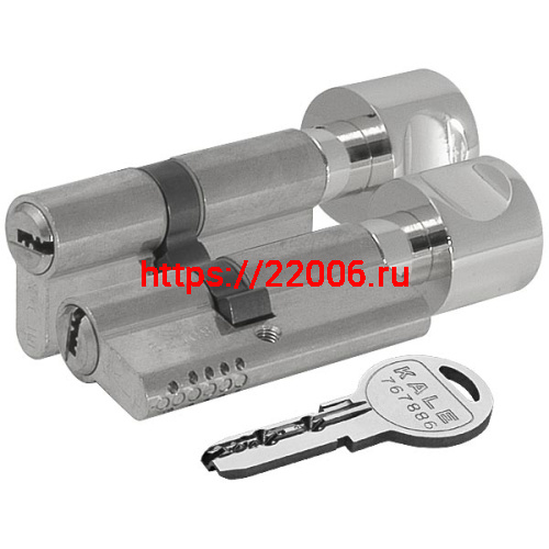 Цилиндровый механизм Kale kilit (Кале килит) с вертушкой 164 OBS SCE/80 (30+10+40) mm никель 5 кл. new фото 3