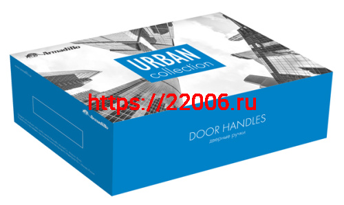 Ручка Armadillo (Армадилло) раздельная R.URB52.CUBE (CUBE URB3) SN/White-19 матовый никель/белый фото 3