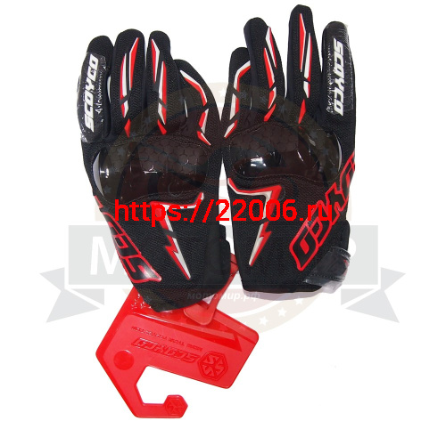 Перчатки SCOYCO (оригинал) MC-101, красные, р-р XL