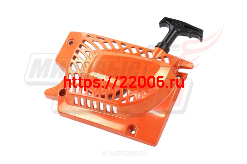 Стартер в сборе "Цыганка" 45,52 (металлический корпус, шкив пластик) фото 2