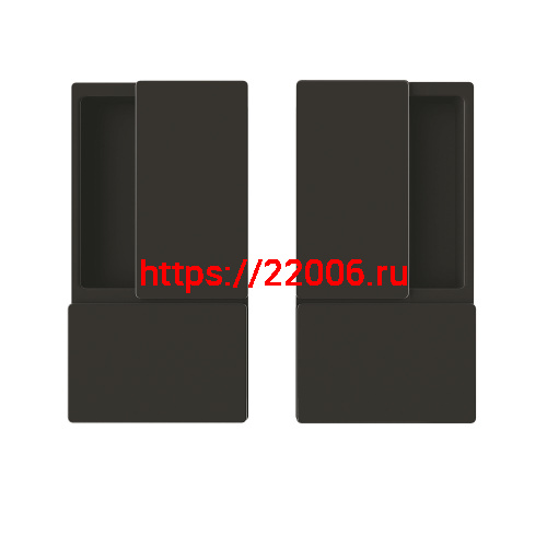 B30000.01.93 AGB (АГБ) Ручка WAVE без запирания (черный), для раздвижных дверей ПОДХОДИТ К TOUCH