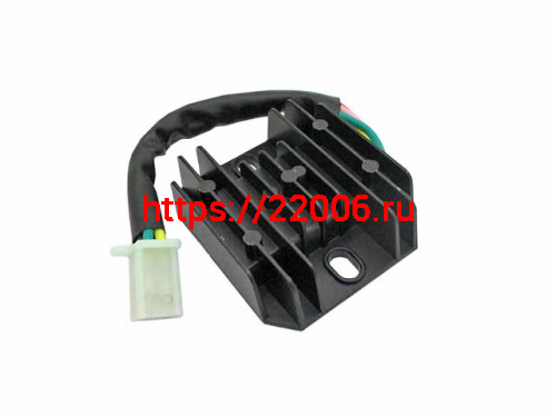 Реле регулятор напряжения 152QMI, 157QMJ 125/150cс (1 штекер квадратный "мама" 5 контактов)