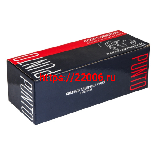 Ручка Punto (Пунто) защелка DK672 PB-BK (6072 PB-B) (фик.) золото фото 2