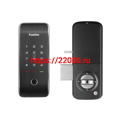 Замок накладной электронный Kaadas R6-5 с отпечатком пальца, черный СНЯТ С ПРОИЗВОДСТВА фото 4